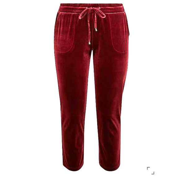 Torrid Lounge Pant Womens 4X Velvet Comfort Pull On Drawstring Burgundy Wine New - Picture 1 of 11